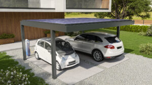 double aluminium carport